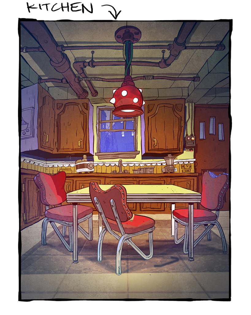Sketch of Valor Home kitchen
