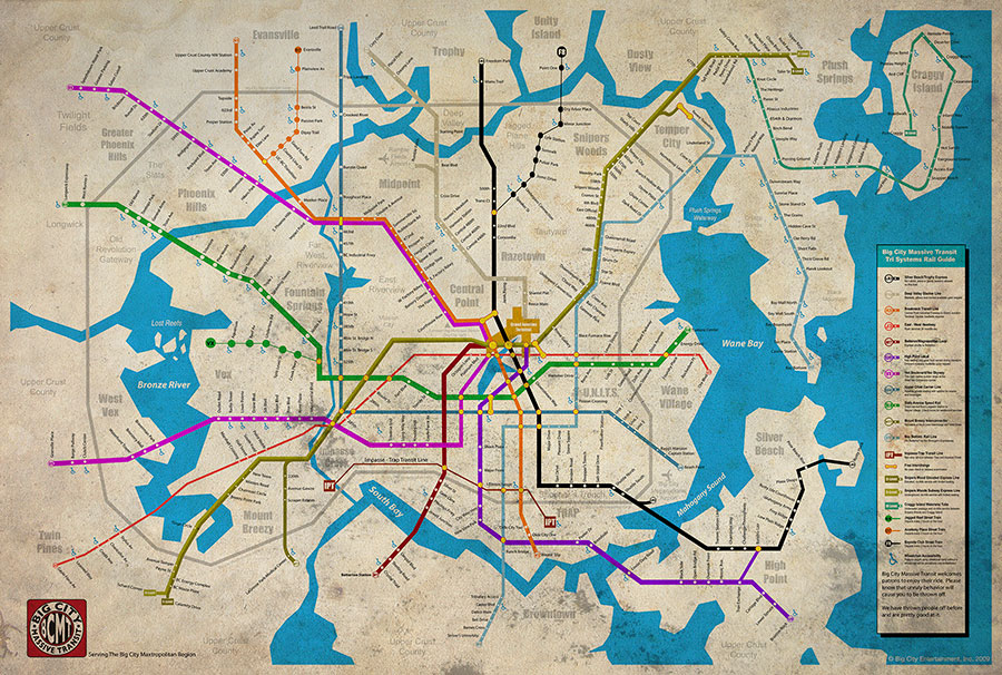 Original map of Big City