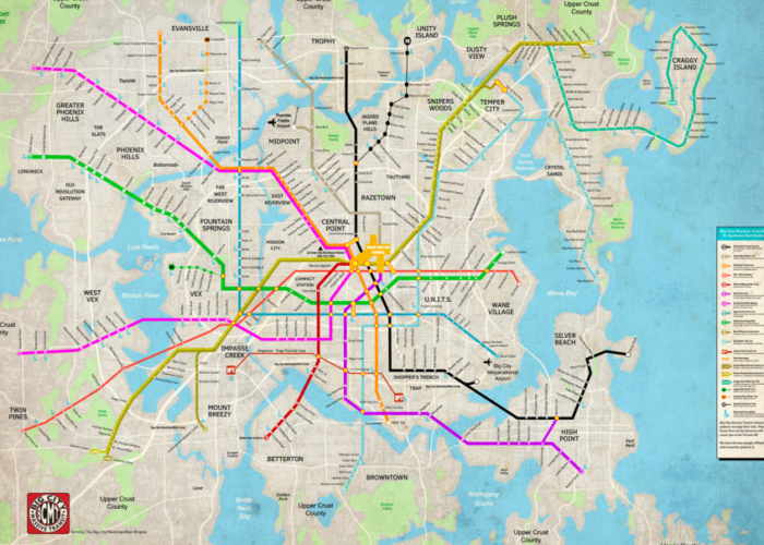 Emory Center for Digital Scholarship's enhanced map of Big City